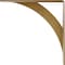 Ekena Millwork Legacy Steel Bracket, Hammered Gold 2"W x 16"D x 16"H BKTM02X16X16LEHGO - alternate 6